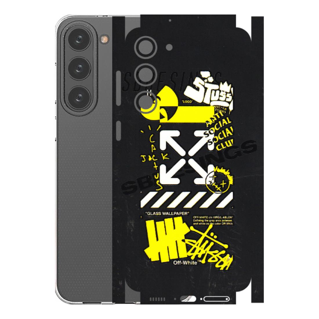 Samsung A/S Series Phone Skins (All Models) - Anti Social Graffiti - 3D Embossed Finish (L-198) Samsung Galaxy S23 Plus (5G)
