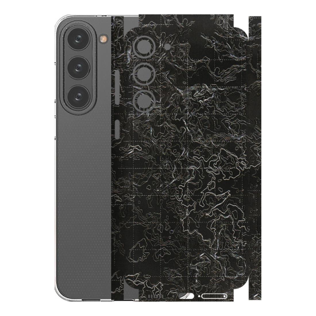 Samsung A/S Series Phone Skins (All Models) - Black map Texture - 3D Embossed Finish (L-201) Samsung Galaxy S23 Plus (5G)