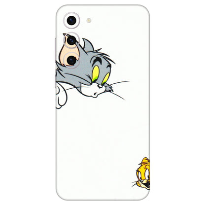 Samsung A/S Series Phone Skins (All Models) - Cute Tom And Jerry - 3D Embossed Finish (L-220) Samsung Galaxy S23 Plus (5G)