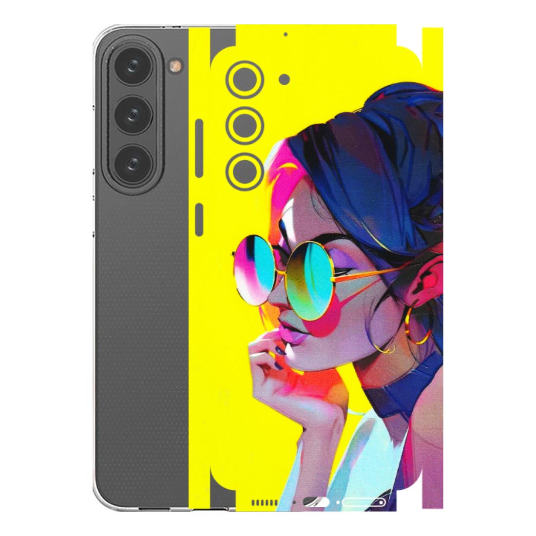 Samsung A/S Series Phone Skins (All Models) - Bold Stylish Girl - 3D Embossed Finish (L-222) Samsung Galaxy S23 Plus (5G)