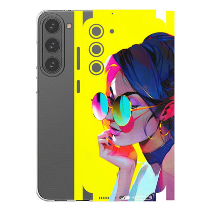 Samsung A/S Series Phone Skins (All Models) - Bold Stylish Girl - 3D Embossed Finish (L-222) Samsung Galaxy S23 Plus (5G)