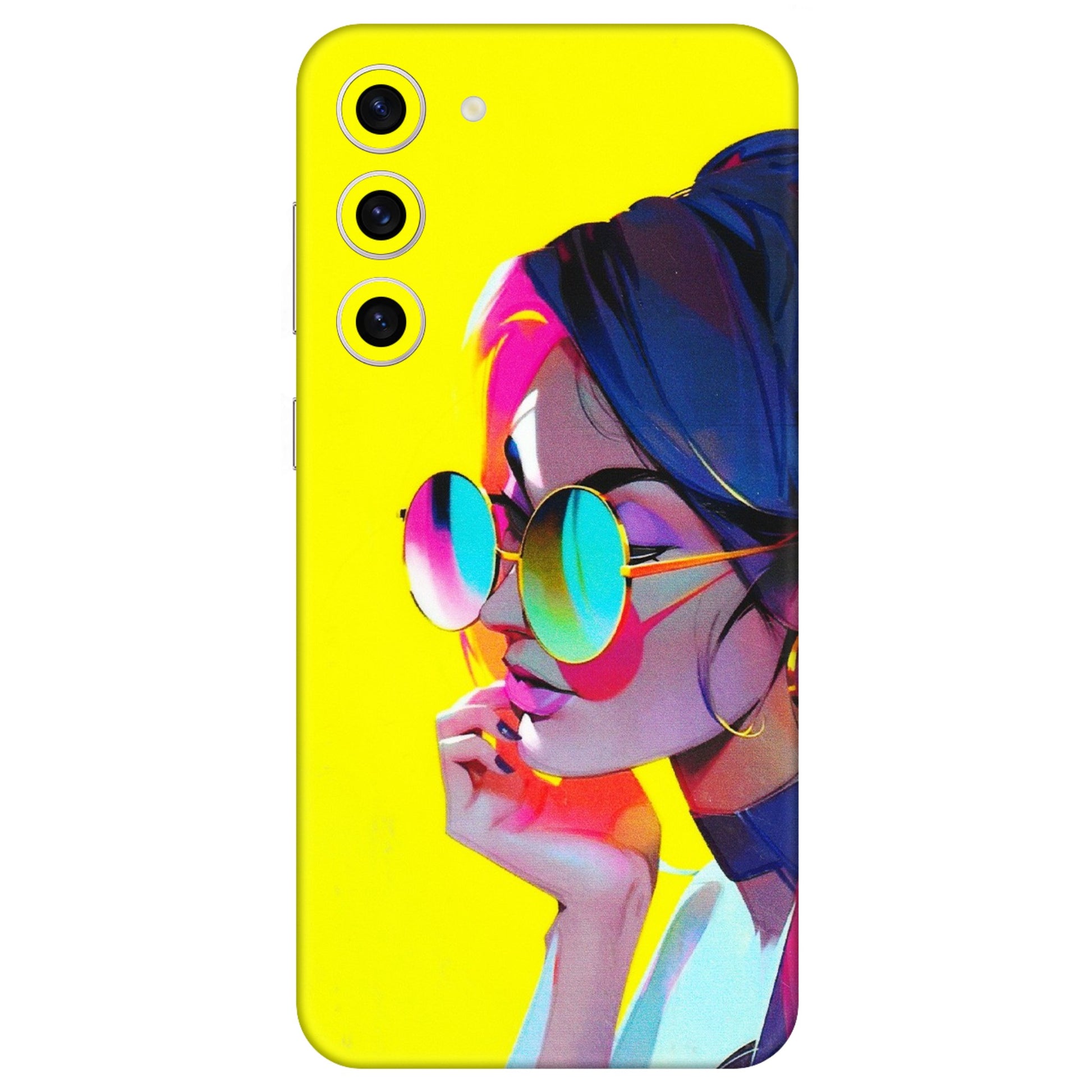 Samsung A/S Series Phone Skins (All Models) - Bold Stylish Girl - 3D Embossed Finish (L-222) Samsung Galaxy S23 Plus (5G)