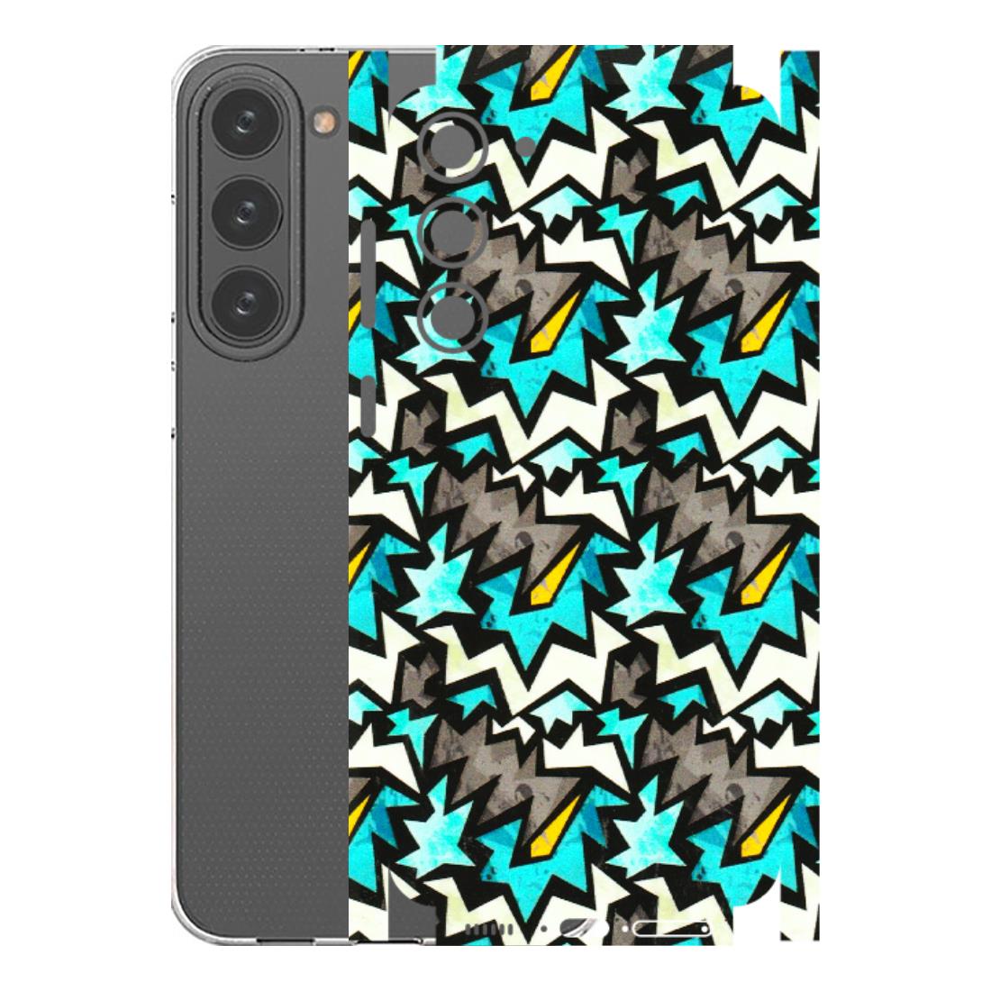 Samsung A/S Series Phone Skins (All Models) - Funky Zig Zag - 3D Embossed Finish (L-223) Samsung Galaxy S23 Plus (5G)
