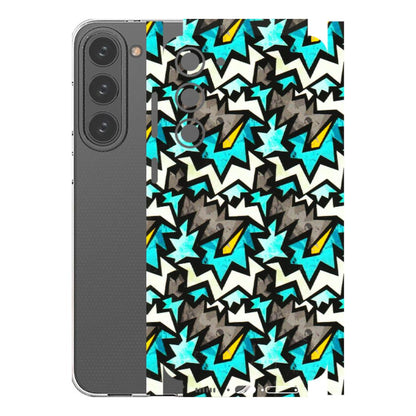 Samsung A/S Series Phone Skins (All Models) - Funky Zig Zag - 3D Embossed Finish (L-223) Samsung Galaxy S23 Plus (5G)