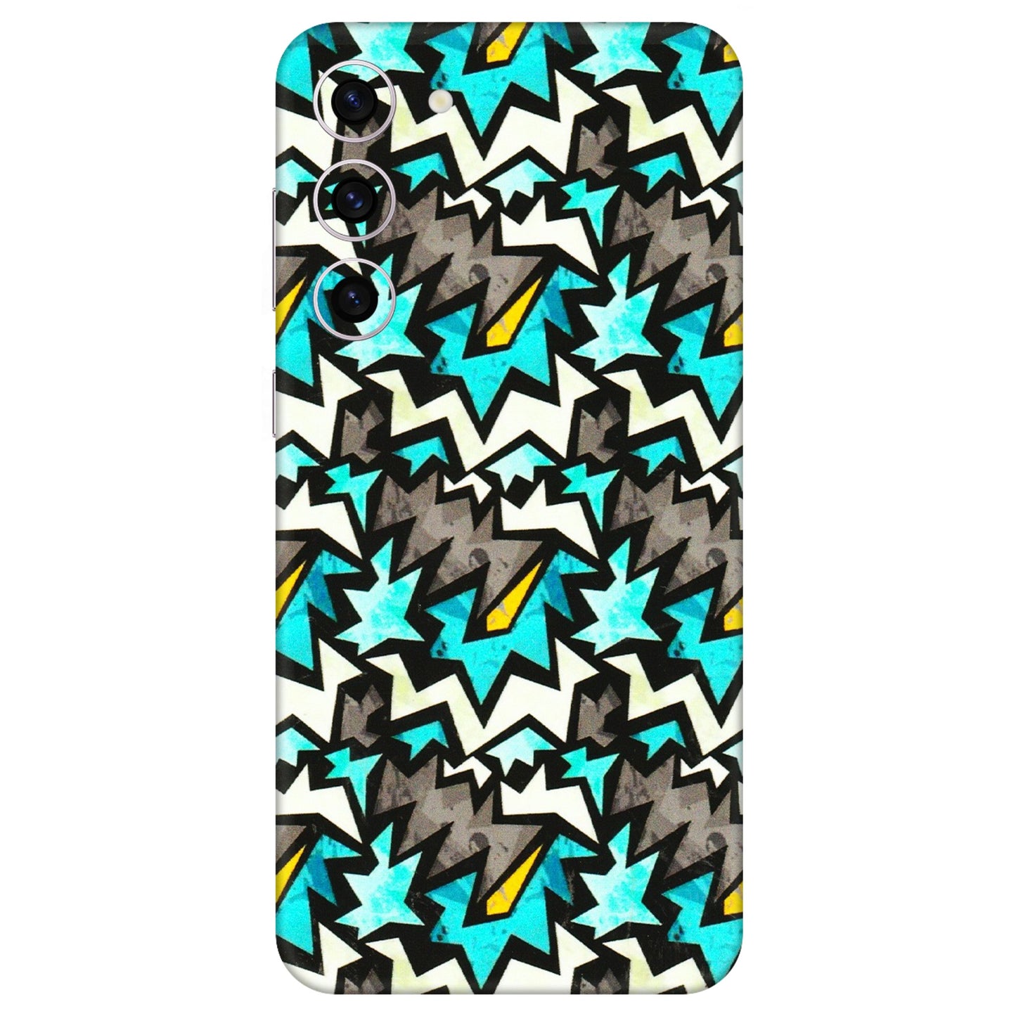 Samsung A/S Series Phone Skins (All Models) - Funky Zig Zag - 3D Embossed Finish (L-223) Samsung Galaxy S23 Plus (5G)