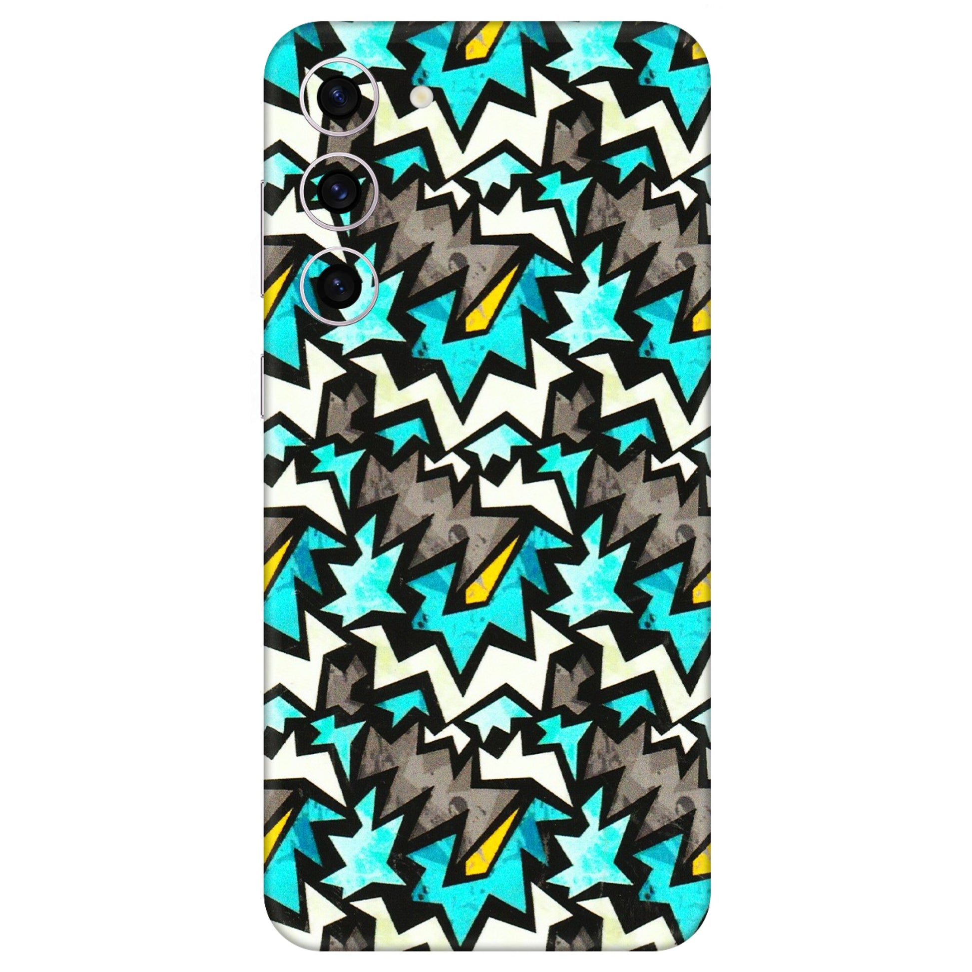 Samsung A/S Series Phone Skins (All Models) - Funky Zig Zag - 3D Embossed Finish (L-223) Samsung Galaxy S23 Plus (5G)