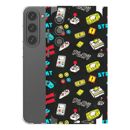 Samsung A/S Series Phone Skins (All Models) - Gaming Doodles - 3D Embossed Finish (L-224) Samsung Galaxy S23 Plus (5G)