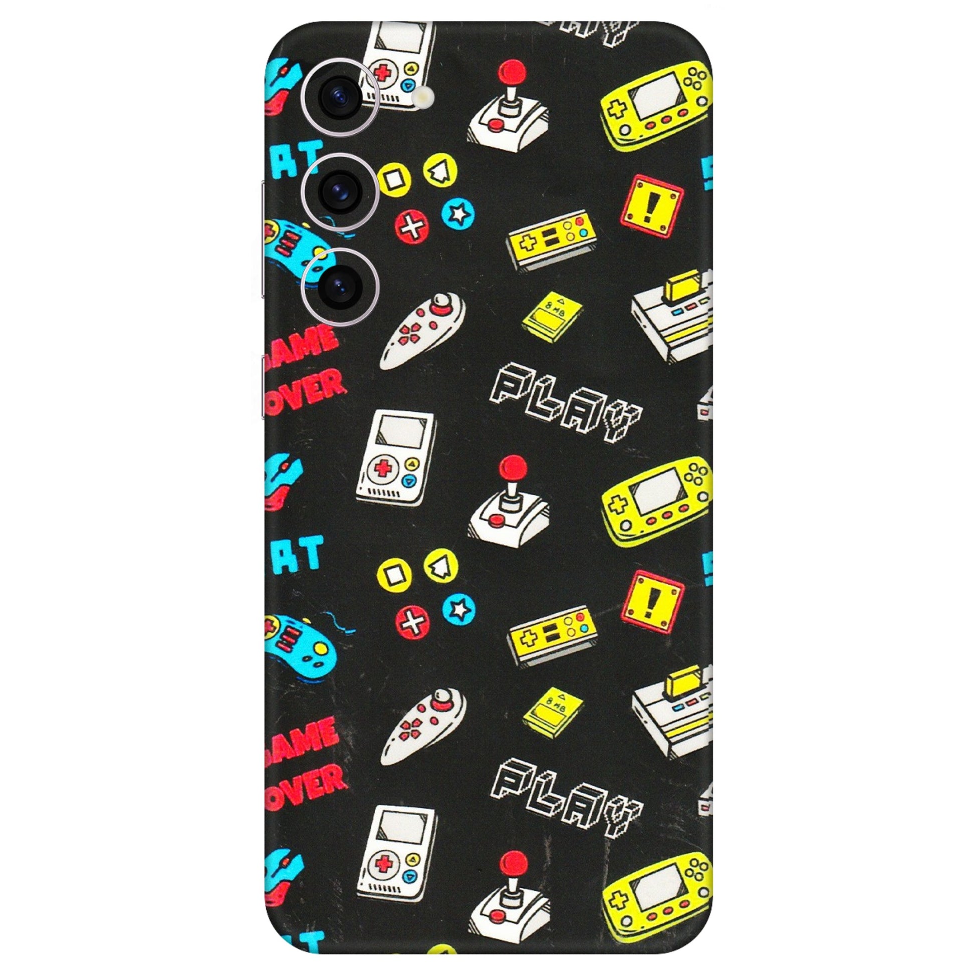 Samsung A/S Series Phone Skins (All Models) - Gaming Doodles - 3D Embossed Finish (L-224) Samsung Galaxy S23 Plus (5G)
