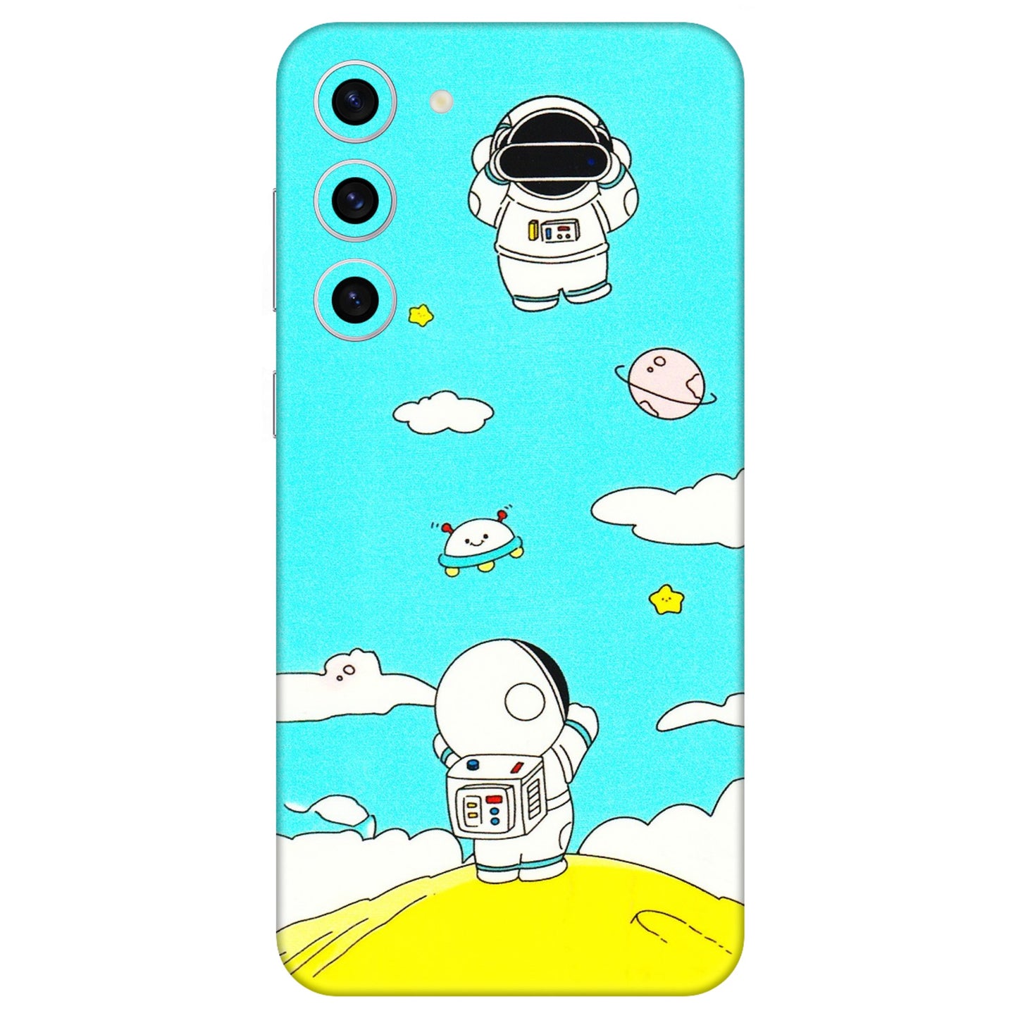Samsung A/S Series Phone Skins (All Models) - Blue Skies Astro Float - 3D Embossed Finish (L-230) Samsung Galaxy S23 Plus (5G)
