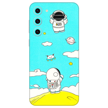Samsung A/S Series Phone Skins (All Models) - Blue Skies Astro Float - 3D Embossed Finish (L-230) Samsung Galaxy S23 Plus (5G)