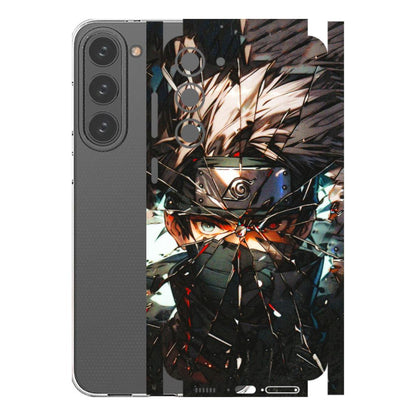 Samsung A/S Series Phone Skins (All Models) - Kakashi Shattered Glass Effect - 3D Embossed Finish (L-237) Samsung Galaxy S23 Plus (5G)