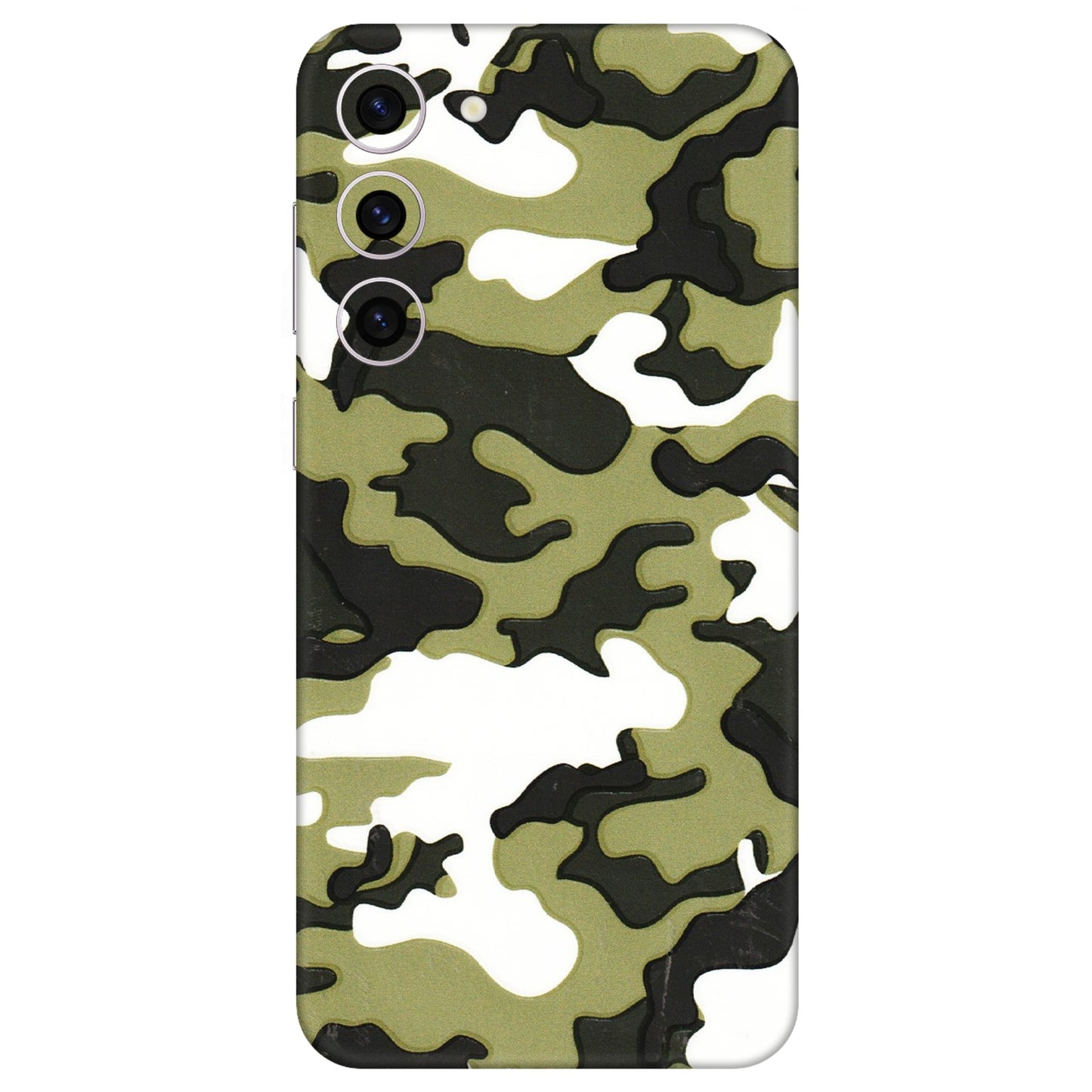 Samsung A/S Series Phone Skins (All Models) - Camouflages White And Green - 3D Embossed Finish (L-243) Samsung Galaxy S23 Plus (5G)