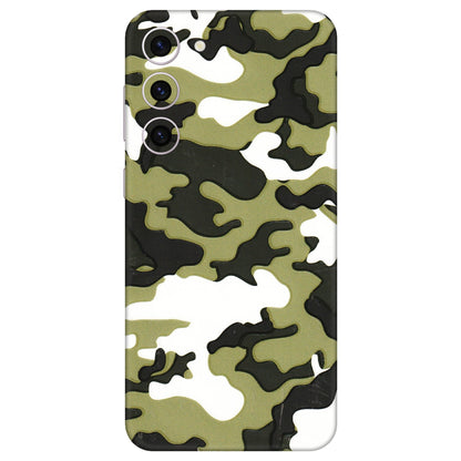 Samsung A/S Series Phone Skins (All Models) - Camouflages White And Green - 3D Embossed Finish (L-243) Samsung Galaxy S23 Plus (5G)
