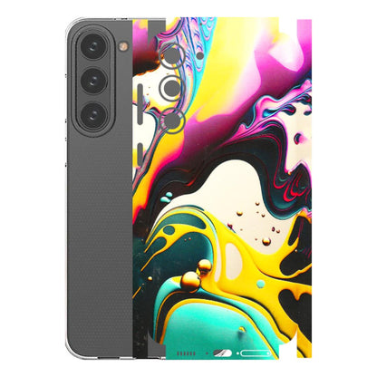 Samsung A/S Series Phone Skins (All Models) - Multicolor Abstract pattern - 3D Embossed Finish (L-254) Samsung Galaxy S23 Plus (5G)