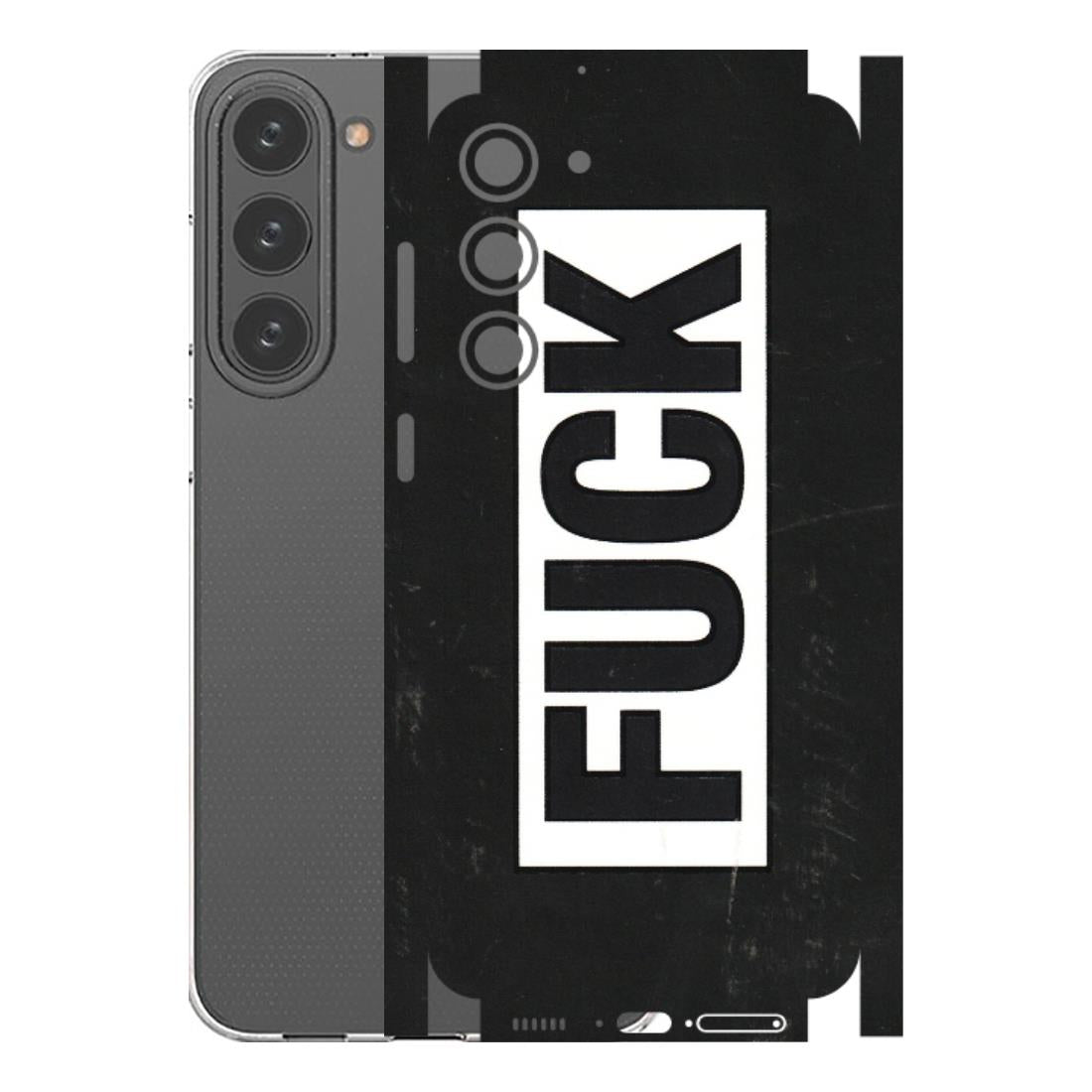 Samsung A/S Series Phone Skins (All Models) - The F Word - 3D Embossed Finish (L-255) Samsung Galaxy S23 Plus (5G)