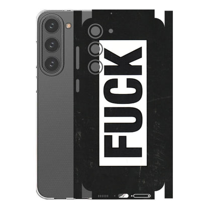 Samsung A/S Series Phone Skins (All Models) - The F Word - 3D Embossed Finish (L-255) Samsung Galaxy S23 Plus (5G)