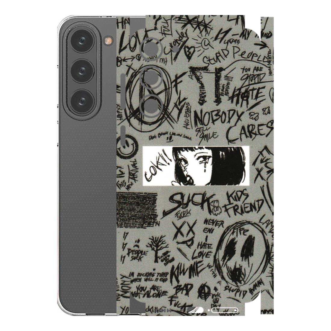 Samsung A/S Series Phone Skins (All Models) - Never Have Love Anime - 3D Embossed Finish (L-260) Samsung Galaxy S23 Plus (5G)