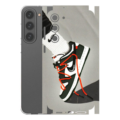 Samsung A/S Series Phone Skins (All Models) - New Grey Sneaker - 3D Embossed Finish (L-261) Samsung Galaxy S23 Plus (5G)