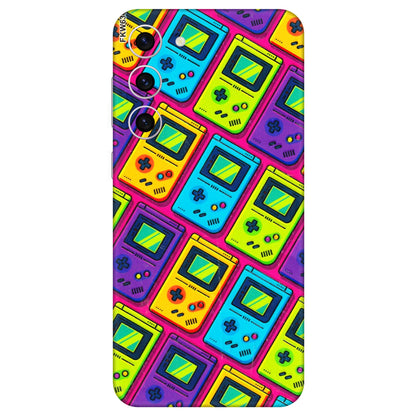Samsung A/S Series Phone Skins (All Models) - Gameboy Colourful - 3D Embossed Finish (L-266) Samsung Galaxy S23 Plus (5G)