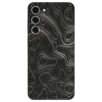 Samsung A/S Series Phone Skins (All Models) - Abstract White Line Map - 3D Embossed Finish (L-269) Samsung Galaxy S23 Plus (5G)