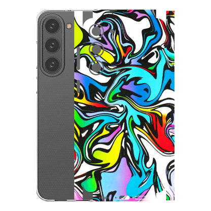 Samsung A/S Series Phone Skins (All Models) - Abstract Colour Paints - 3D Embossed Finish (L-271) Samsung Galaxy S23 Plus (5G)