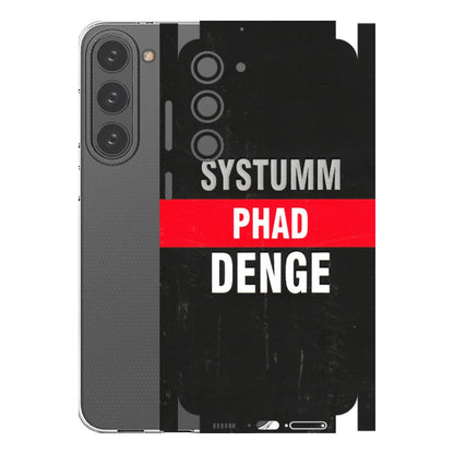 Samsung A/S Series Phone Skins (All Models) - Systumm Phad Denge - 3D Embossed Finish (L-278) Samsung Galaxy S23 Plus (5G)
