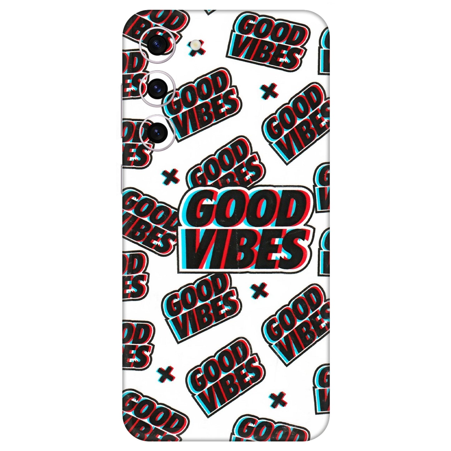 Samsung A/S Series Phone Skins (All Models) - Good Vibes - 3D Embossed Finish (L-282) Samsung Galaxy S23 Plus (5G)