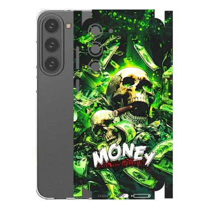 Samsung A/S Series Phone Skins (All Models) - Skull Money - 3D Embossed Finish (L-303) Samsung Galaxy S23 Plus (5G)