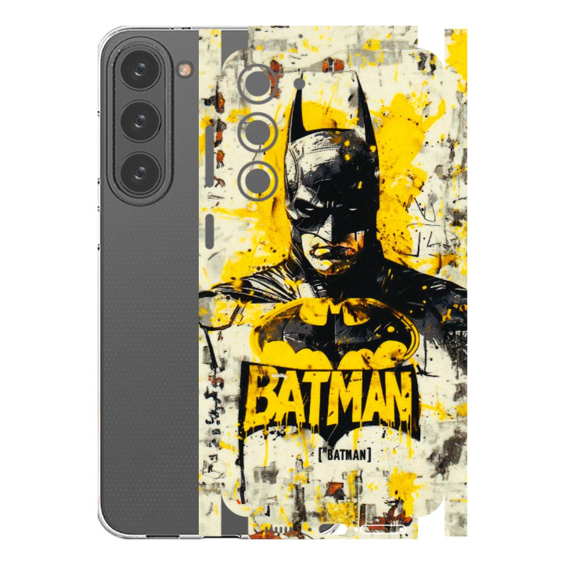 Samsung A/S Series Phone Skins (All Models) - Batman Yellow BT - 3D Embossed Finish (L-304) Samsung Galaxy S23 Plus (5G)