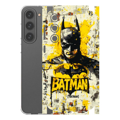 Samsung A/S Series Phone Skins (All Models) - Batman Yellow BT - 3D Embossed Finish (L-304) Samsung Galaxy S23 Plus (5G)