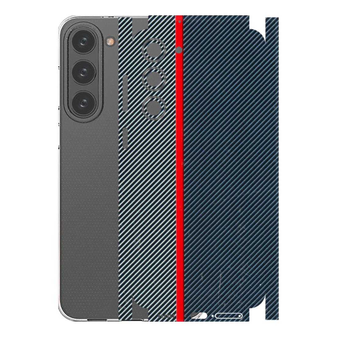 Samsung A/S Series Phone Skins (All Models) - Blue Sober Lines - 3D Embossed Finish (L-305) Samsung Galaxy S23 Plus (5G)