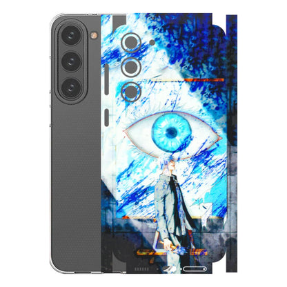 Samsung A/S Series Phone Skins (All Models) - Anime Sea Blue Eye - 3D Embossed Finish (L-318) Samsung Galaxy S23 Plus (5G)