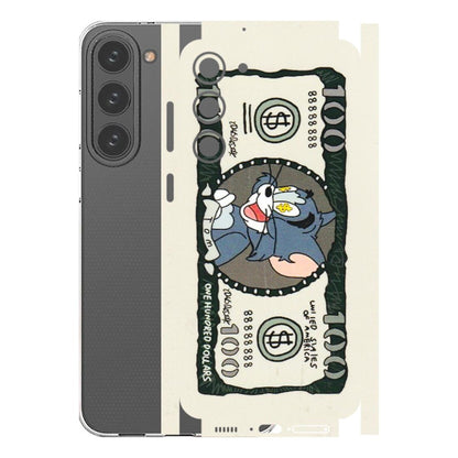 Samsung A/S Series Phone Skins (All Models) - Tom Hundred Dollar - 3D Embossed Finish (L-324) Samsung Galaxy S23 Plus (5G)