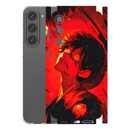 Samsung A/S Series Phone Skins (All Models) - D.Luffy Power Up One Piece Anime - 3D Embossed Finish (L-326) Samsung Galaxy S23 Plus (5G)