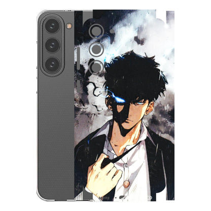 Samsung A/S Series Phone Skins (All Models) - Sung Jinwoo Manhwa Anime - 3D Embossed Finish (L-328) Samsung Galaxy S23 Plus (5G)