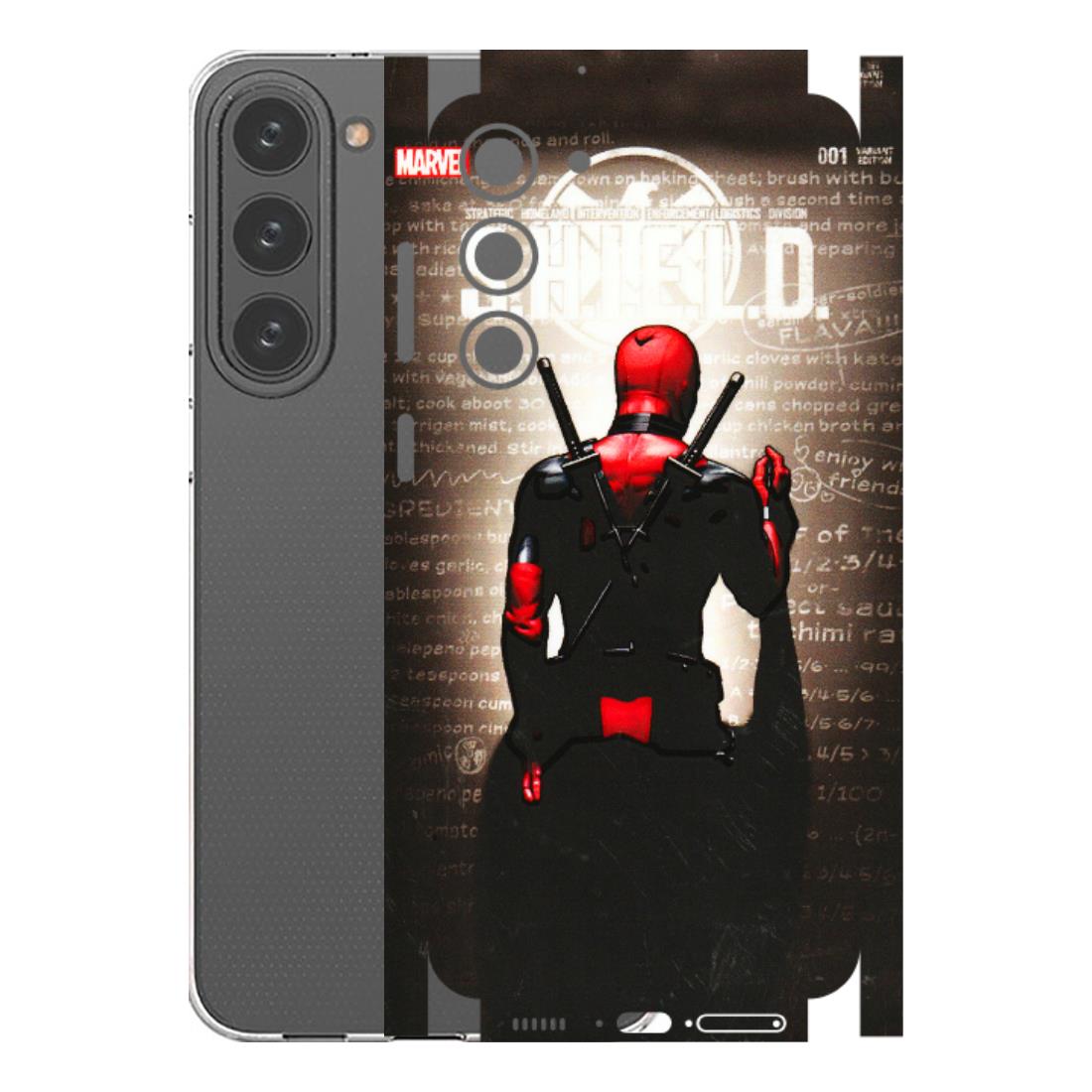 Samsung A/S Series Phone Skins (All Models) - Deadpool - 3D Embossed Finish (L-56) Samsung Galaxy S23 Plus (5G)