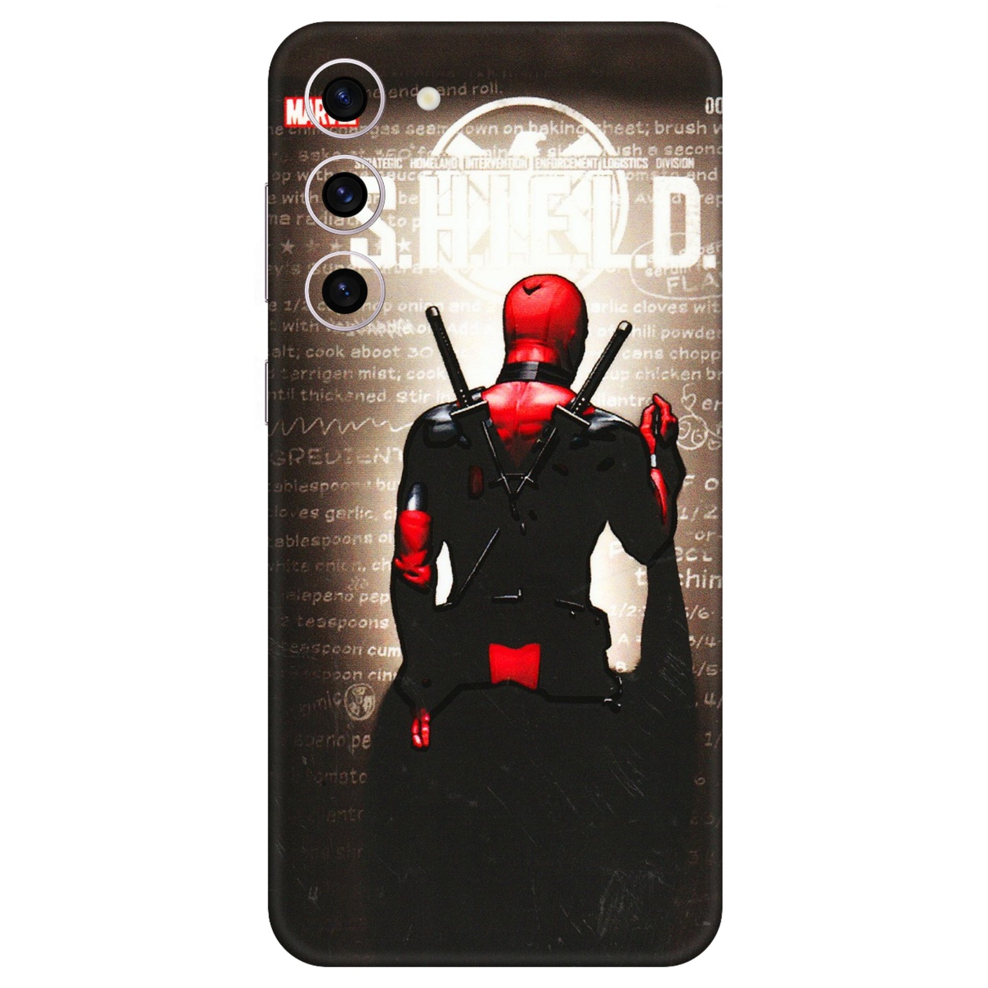 Samsung A/S Series Phone Skins (All Models) - Deadpool - 3D Embossed Finish (L-56) Samsung Galaxy S23 Plus (5G)