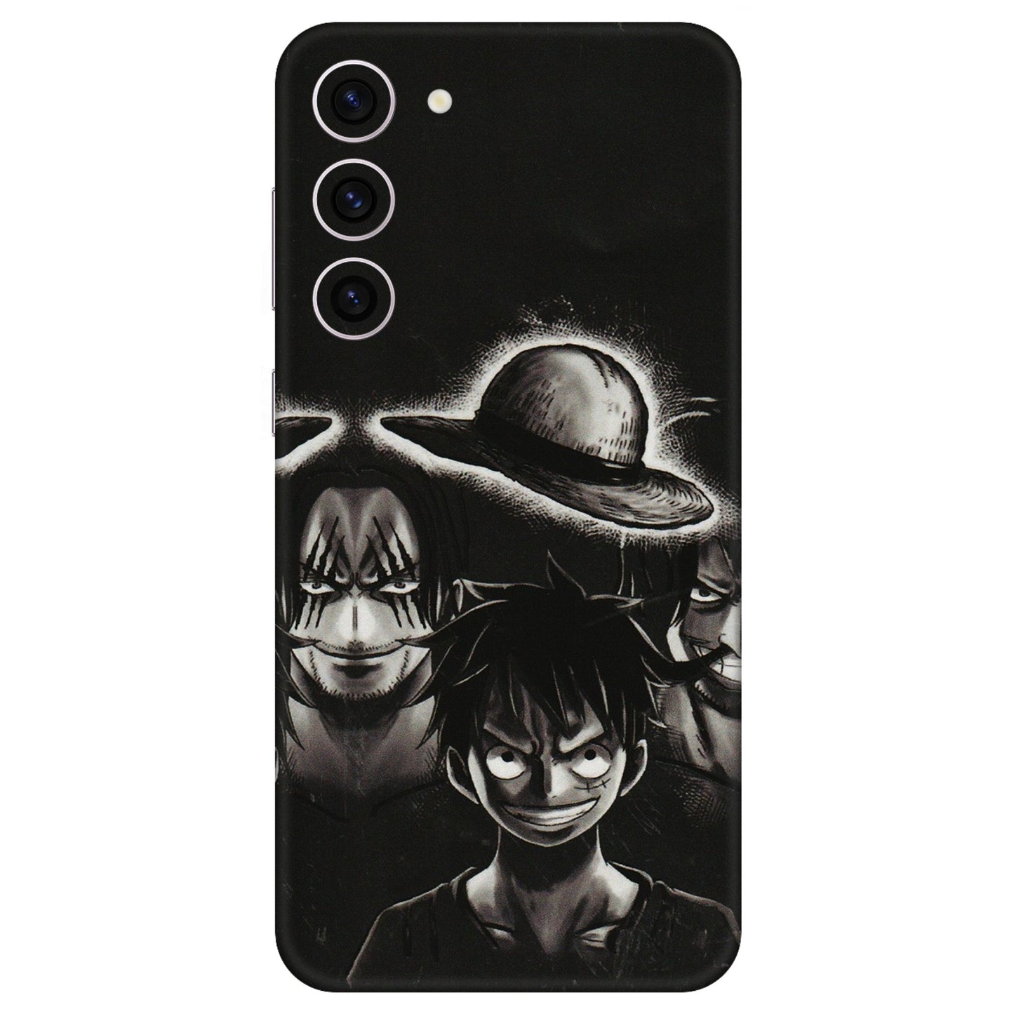 Samsung A/S Series Phone Skins (All Models) - Black Luffy Hat - 3D Embossed Finish (L-57) Samsung Galaxy S23 Plus (5G)