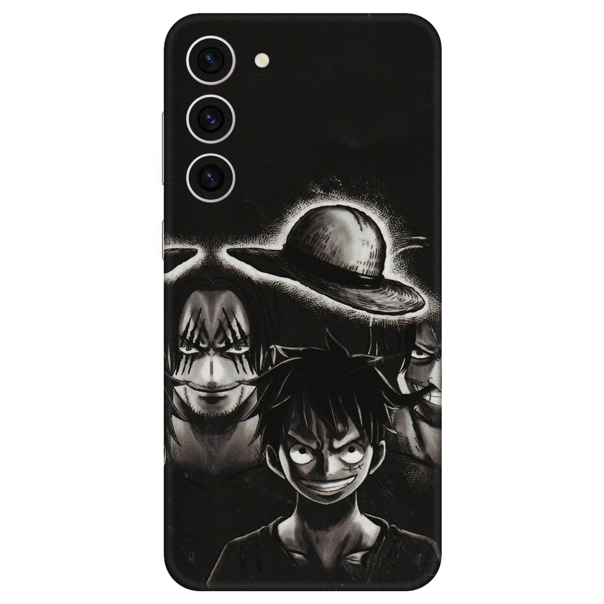 Samsung A/S Series Phone Skins (All Models) - Black Luffy Hat - 3D Embossed Finish (L-57) Samsung Galaxy S23 Plus (5G)