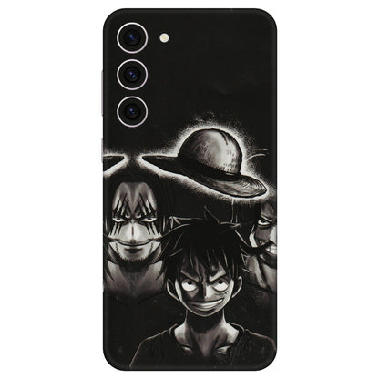 Samsung A/S Series Phone Skins (All Models) - Black Luffy Hat - 3D Embossed Finish (L-57) Samsung Galaxy S23 Plus (5G)