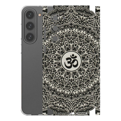 Samsung A/S Series Phone Skins (All Models) - Aum Elegant Mandala - 3D Embossed Finish (L-62) Samsung Galaxy S23 Plus (5G)