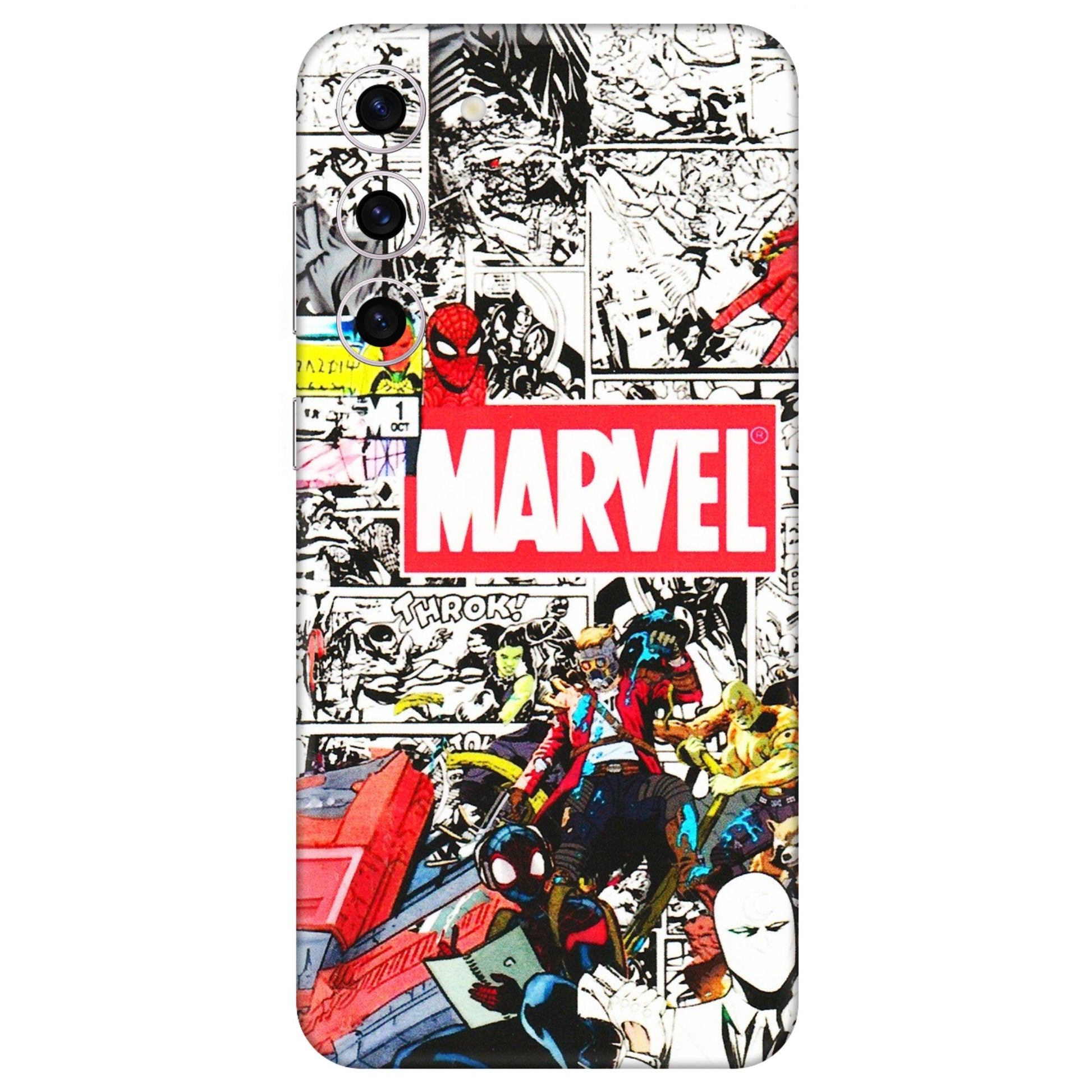 Samsung A/S Series Phone Skins (All Models) - Marvel Colorful Comic - 3D Embossed Finish (L-64) Samsung Galaxy S23 Plus (5G)