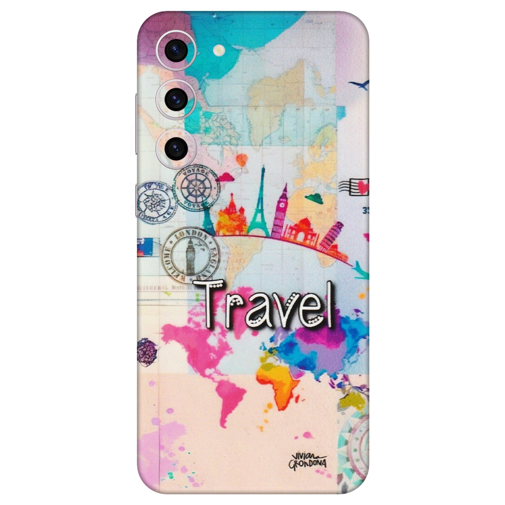 Samsung A/S Series Phone Skins (All Models) - Travel The Wonders - Matte Finish (M-108) Samsung Galaxy S23 Plus (5G)