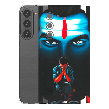 Samsung A/S Series Phone Skins (All Models) - Mahakal Bhakt - Matte Finish (M-112) Samsung Galaxy S23 Plus (5G)