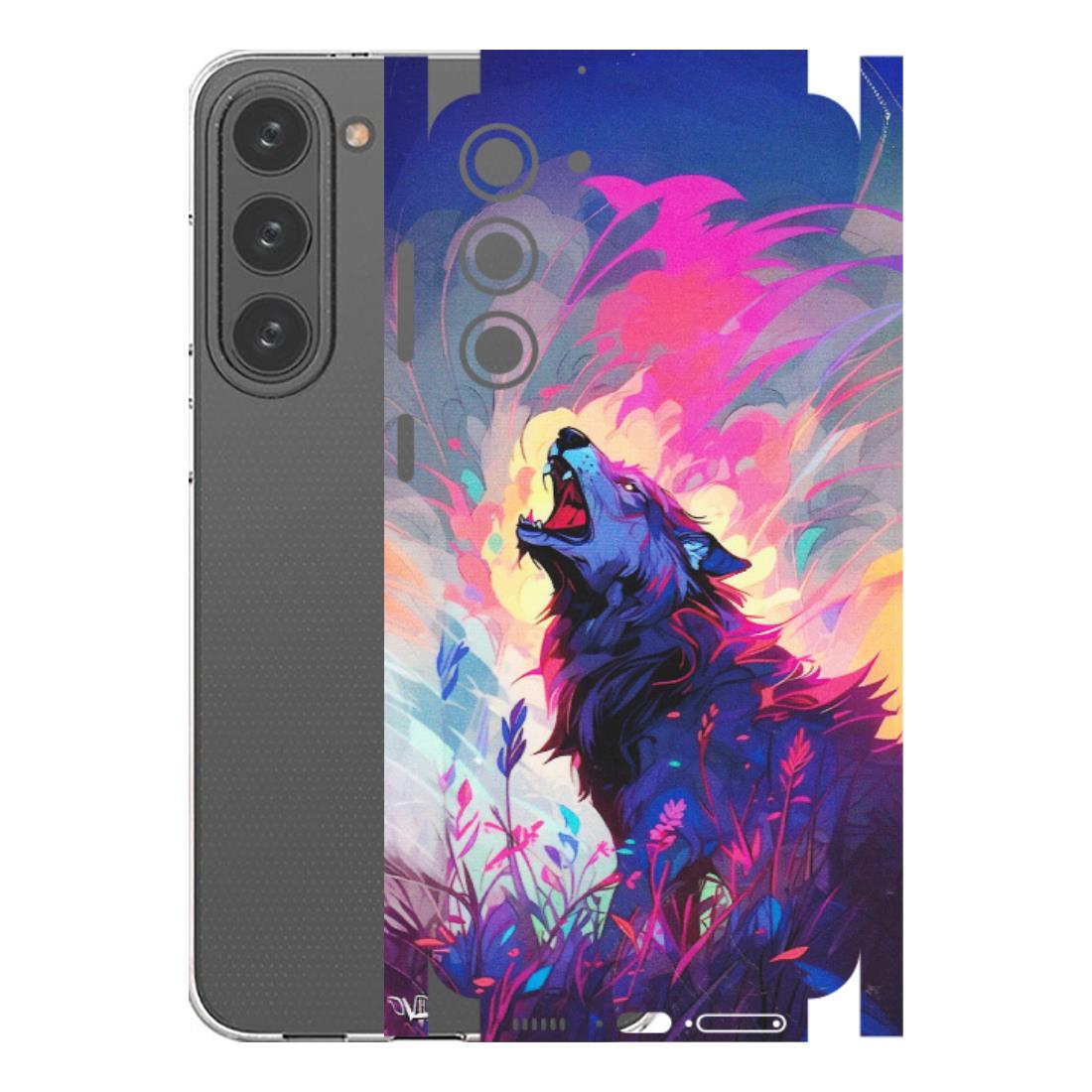 Samsung A/S Series Phone Skins (All Models) - New Wild Wolf Abstract - Matte Finish (M-125) Samsung Galaxy S23 Plus (5G)