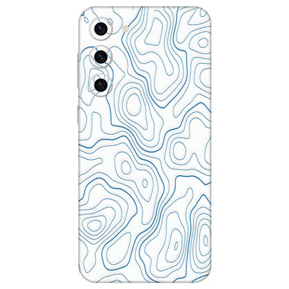 Samsung A/S Series Phone Skins (All Models) - Blue And White Swirls - Matte Finish (M-139) Samsung Galaxy S23 Plus (5G)