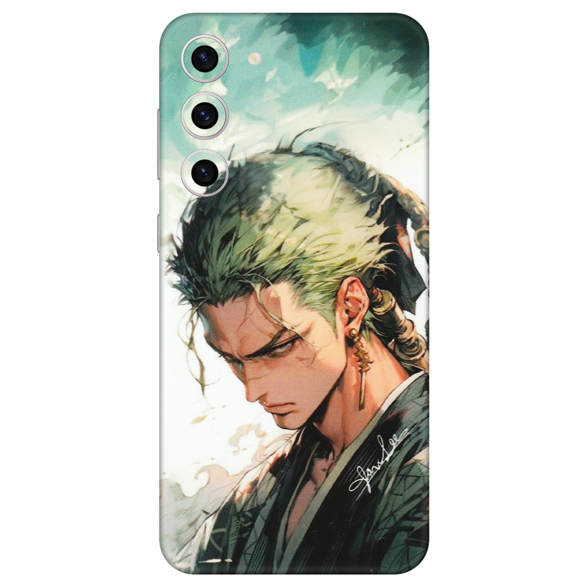 Samsung A/S Series Phone Skins (All Models) - New Roronoa Zoro One Picece Anime - Matte Finish (M-140) Samsung Galaxy S23 Plus (5G)
