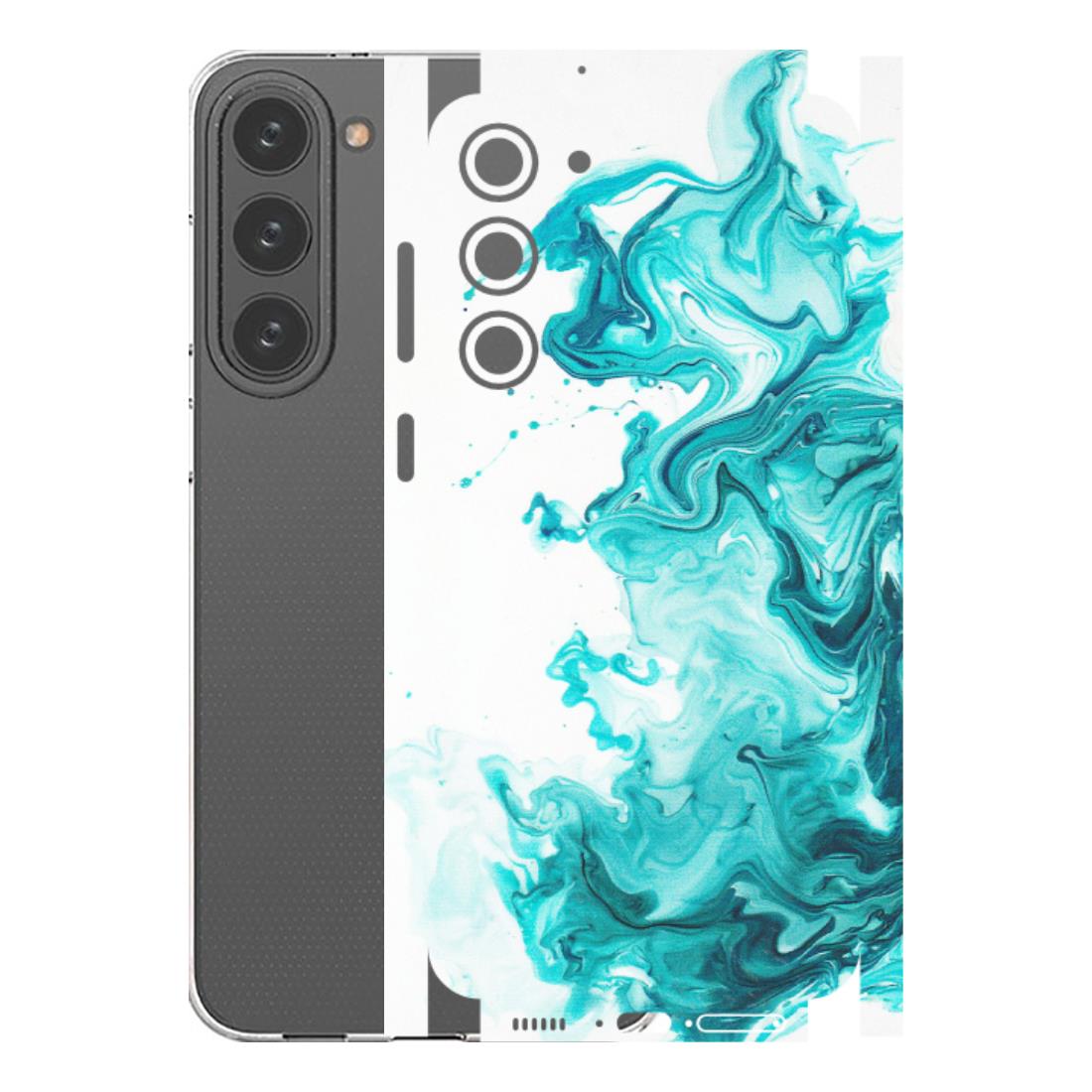 Samsung A/S Series Phone Skins (All Models) - Sky Blue Abstract Colour - Matte Finish (M-146) Samsung Galaxy S23 Plus (5G)