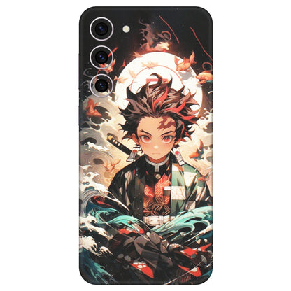 Samsung A/S Series Phone Skins (All Models) - Tanjiro Demon Slayer Anime - Matte Finish (M-158) Samsung Galaxy S23 Plus (5G)