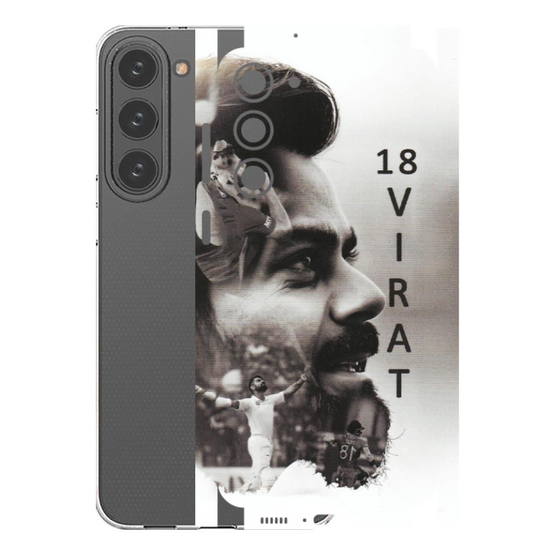 Samsung A/S Series Phone Skins (All Models) - Virat Kohli Cricketer - Matte Finish (M-163) Samsung Galaxy S23 Plus (5G)